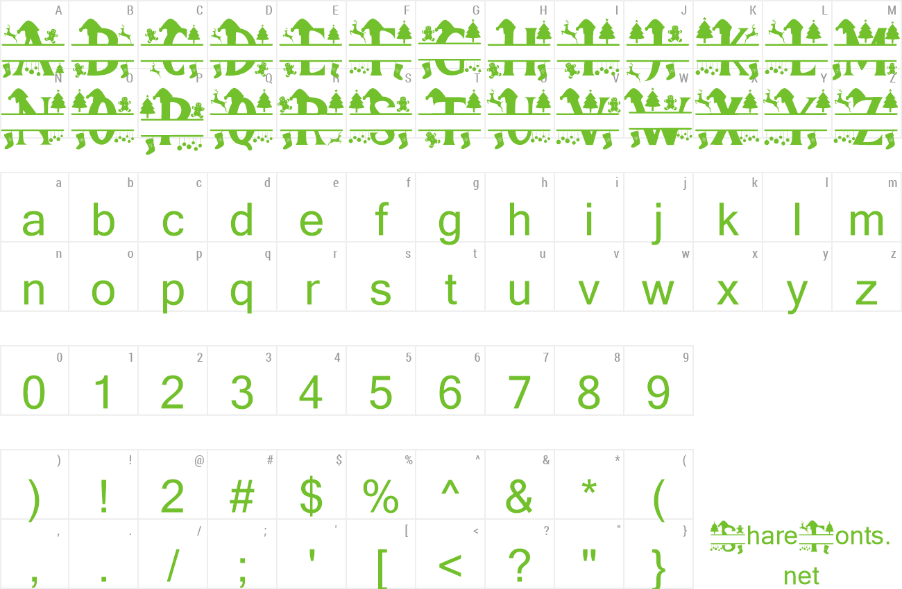 Font Royal Christmas Monogram preview